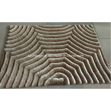 Polyester Modern Shaggy Carpets avec effets 3D